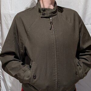 Men's J. Crew Harrington cotton jacket, size S, dark olive green